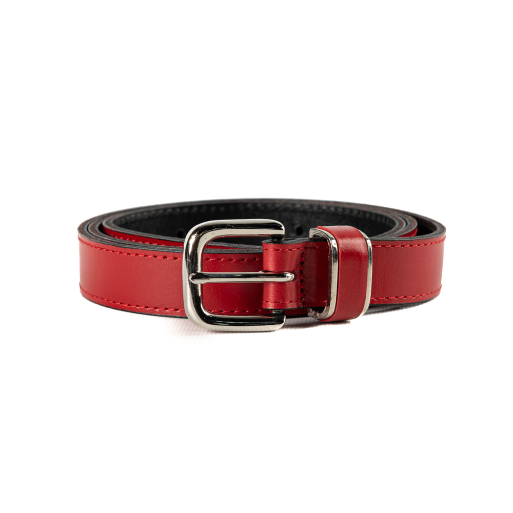 ATX® Cinturón Profesional Clip - Cuero negro con interior rojo - Tallas: S  - XXL